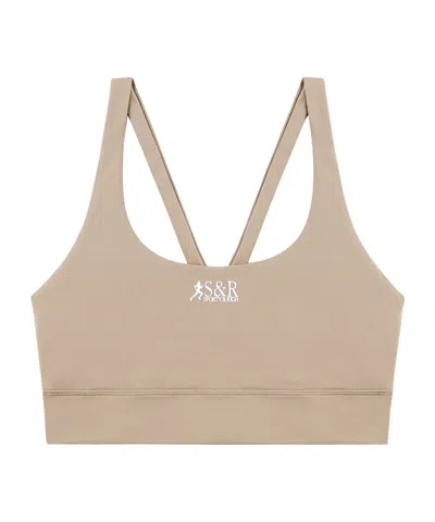 Sporty And Rich Sports Bra In Nude