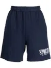 SPORTY AND RICH SPORTY & RICH SPORTS COTTON GYM SHORTS