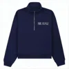 Sporty And Rich Sporty Aesthetic Quarter-zip Long-sleeve Top In Blue