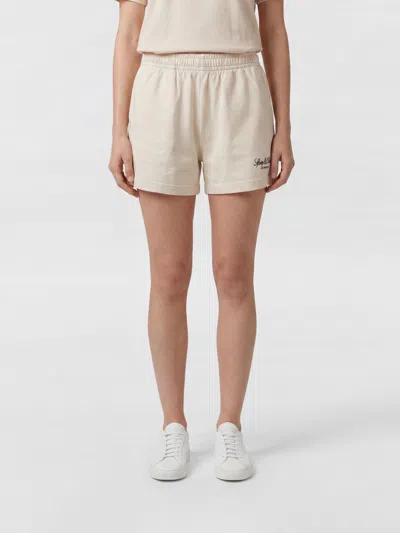 Sporty And Rich Sporty & Rich Shorts Woman Color Ecru In White