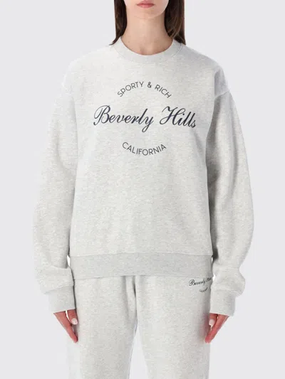 Sporty And Rich Sporty & Rich Sweatshirt Woman Color Grey In Gray