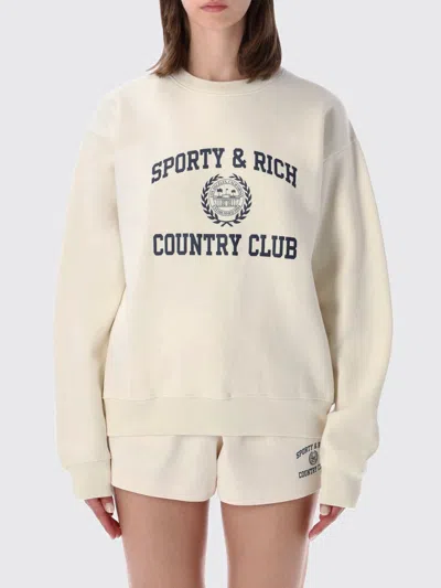 Sporty And Rich Sporty & Rich Sweatshirt Woman Color White In Neutral