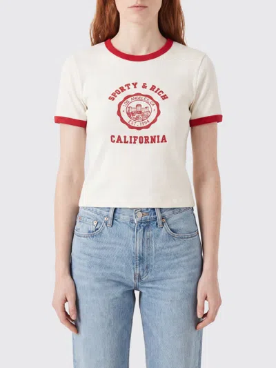 Sporty And Rich Sporty & Rich T-shirt Woman Color White
