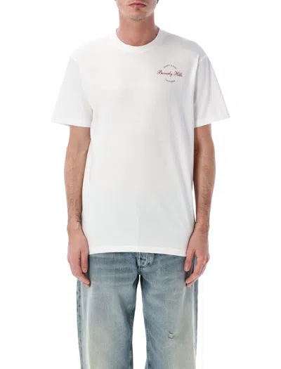 Sporty And Rich Sporty & Rich Sporty & Rich Beverly Script Cotton T-shirt In White