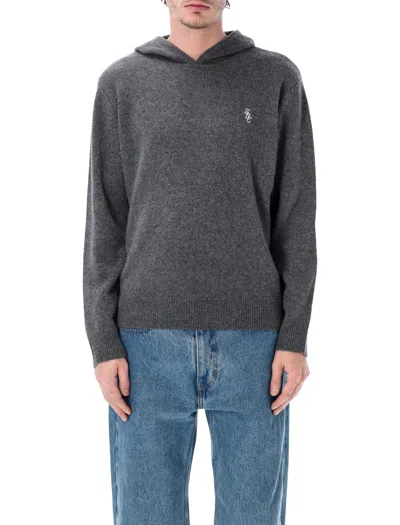 Sporty And Rich Sporty & Rich Sporty & Rich Cashmere Hoodie In Gray