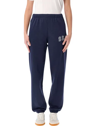 Sporty And Rich Sporty & Rich Sporty & Rich S&r Ivy Sweatpants In Navy Blue