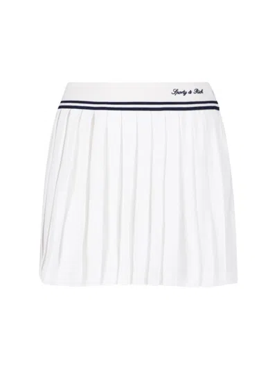 Sporty And Rich Sporty & Rich Sporty Chic Skirt In White