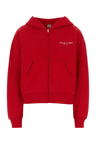Sporty And Rich Sporty & Rich Sporty Cotton Sweatshirt In Yellow