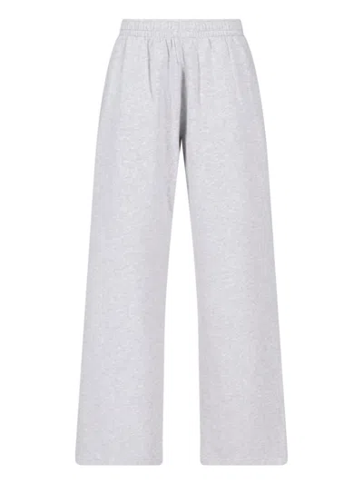 Sporty And Rich Sporty & Rich Sporty Cotton-blend Trousers In Gray