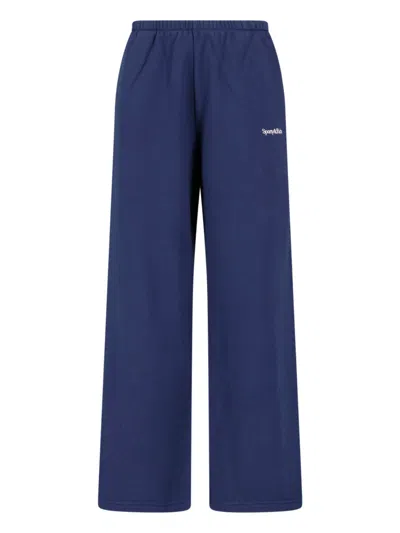 Sporty And Rich Sporty & Rich Sporty High-waisted Trousers In Blue