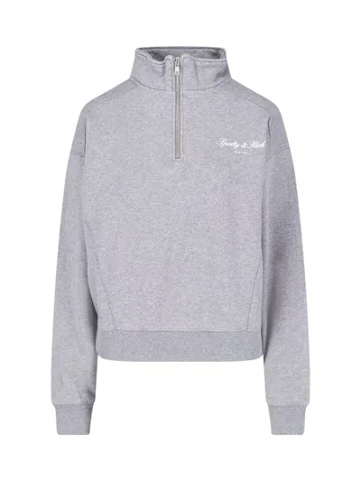 Sporty And Rich Sporty & Rich Sporty Knit Sweatshirt In Gray