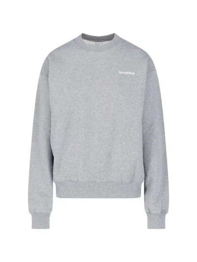 Sporty And Rich Sweatshirt Mit Logo In Gray