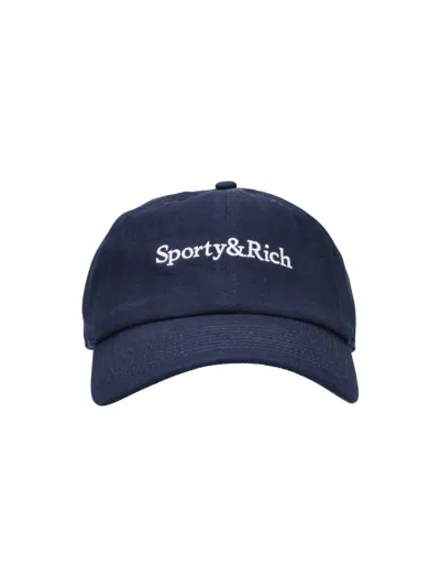 Sporty And Rich Sporty & Rich Sporty Mini Cotton Cap In Blue