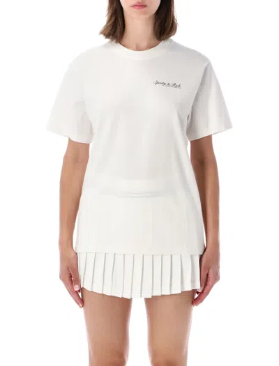 Sporty And Rich Sporty & Rich Sporty Mini Tee For Women In Bianco