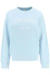 SPORTY AND RICH SPORTY RICH CREW-NECK SWEATSHIRT WITH LETTERING PRINT