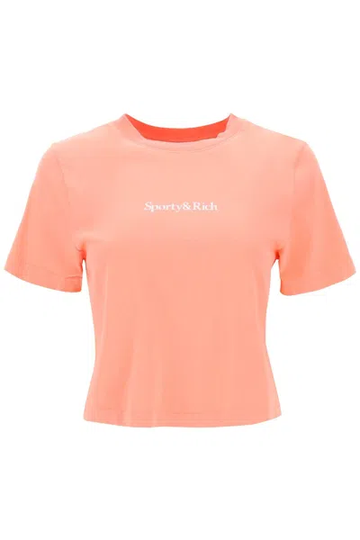 Sporty And Rich Sporty Rich 'drink More Water' T Shirt In Pink