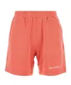Sporty And Rich Sporty  Rich Logo-embroidered Elasticated Waistband Shorts In Red