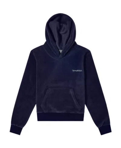 Sporty And Rich Sporty  Rich Logo Embroidered Jersey Fleece Sweatshirt In Multi
