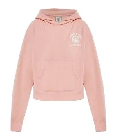 Sporty And Rich Sporty  Rich Logo Hoodie Sweater In Pink
