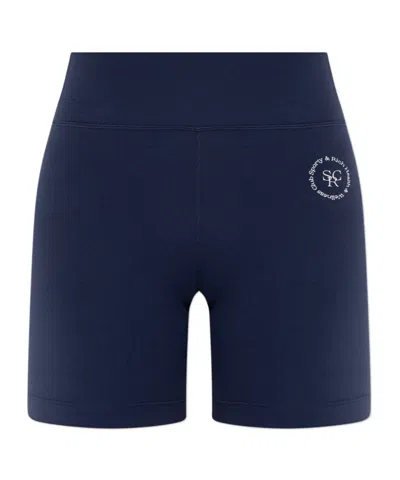 Sporty And Rich Sporty  Rich The 47 Training Shorts In Blue