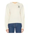 Sporty And Rich Sporty  Rich X Hotel Carlyle Crest Cashmere Hoodie In White