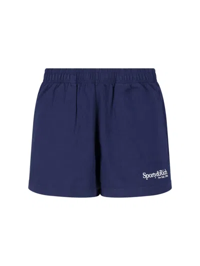Sporty And Rich Sporty Shorts In Blue