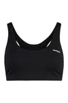 Sporty And Rich Elasticated Ribbed Tank Top With Scoop Neck