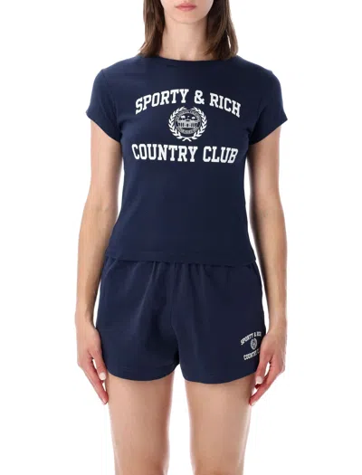 Sporty And Rich Sporty & Rich Sporty Tee For Women - Perfect For All Seasons In Blue