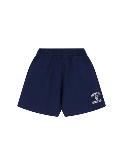 Sporty And Rich Sporty & Rich Sporty-inspired Tailored Trousers In Blue