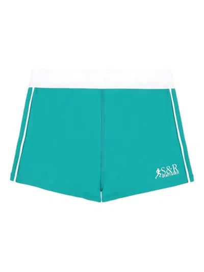 Sporty And Rich Sr Runner Active Shorts In Green