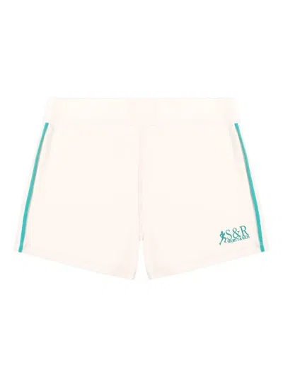 Sporty And Rich Sr Runner Active Shorts In Neutral