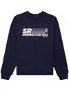 Sporty And Rich Sporty & Rich Man Sweatshirt Navy Blue Size M Cotton In Blue