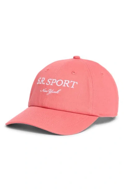Sporty And Rich Sporty & Rich Sr Sport Baseball Cap In Desert Rose