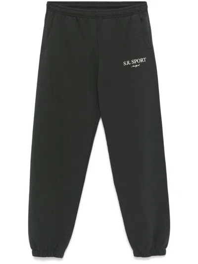 Sporty And Rich S.r. Sport Sweatpants In 黑色