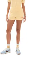 Sporty And Rich Sr Sport Terry Shorts Almond Pomodoro In Almond Pomodoro