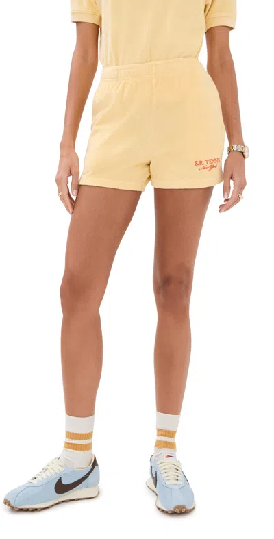 Sporty And Rich Sr Sport Terry Shorts Almond Pomodoro