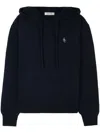 Sporty And Rich Src Cashmere Hoodie In Blue