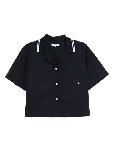 Sporty And Rich Src Cotton Shirt In Black