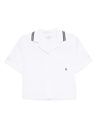 Sporty And Rich Src Cotton Shirt In White