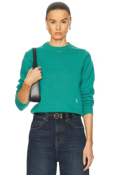 Sporty And Rich Src Crewneck Sweater In Spring Green