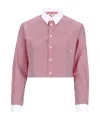 Sporty And Rich Src Cropped Shirt In Pink