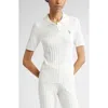 Sporty And Rich Sporty & Rich Src Embroidered Rib Polo In White