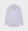 Sporty And Rich Src Oversized Shirt In Navy Striped