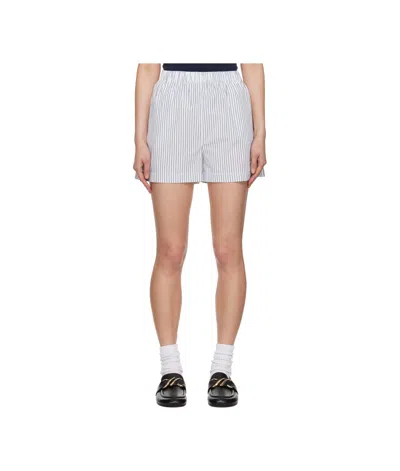 SPORTY AND RICH 'SRC' POPLIN SHORTS