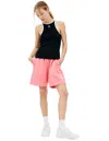 Sporty And Rich Tipped Rib Tank In Black