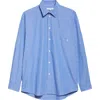 Sporty And Rich Sporty & Rich Src Oversized Shirt In Blue Striped