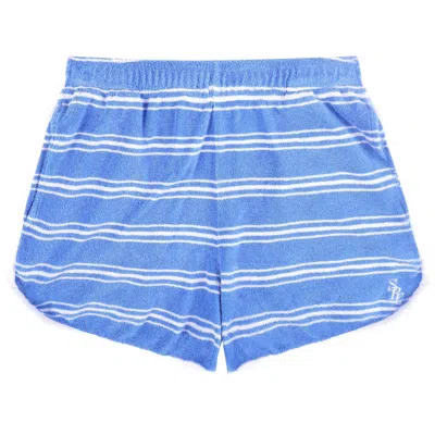 Pre-owned Sporty And Rich Sporty & Rich Src Terry Short 'juniper' | Blue | Men's Size M