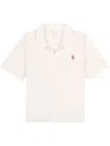 Sporty And Rich Src Logo-embroidered Cotton Polo In White