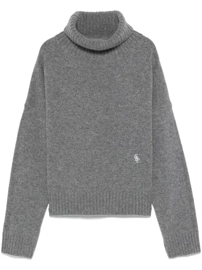 Sporty And Rich Src Wool Sweater In Gray