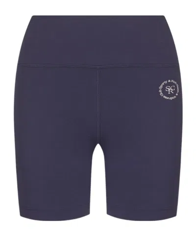 Sporty And Rich Srhwc Biker Short In Blue